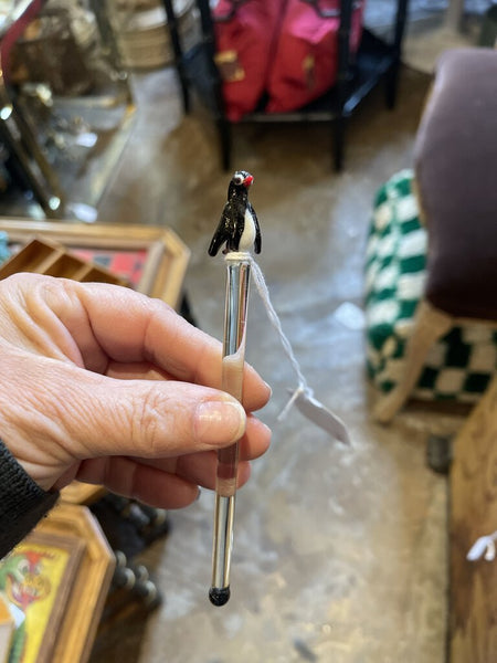 Penguin glass stirrer - SOLD INDIVIDUALLY
