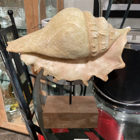 Faux shell on stand