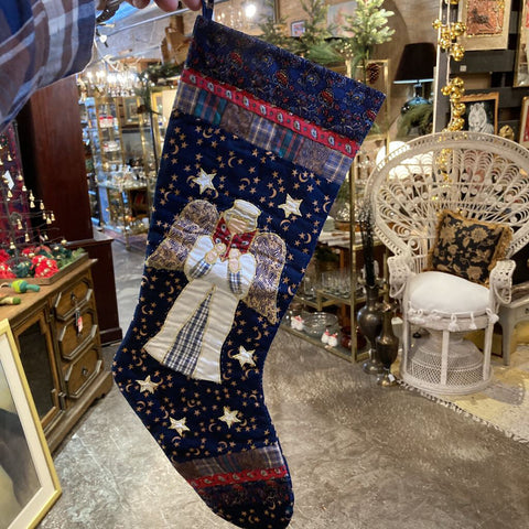 Quilted angel Christmas stocking (21" L)