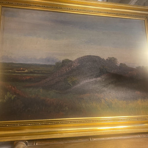 Gold Framed Hill Oil Painting 23x31