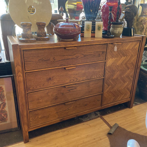 Vintage Century Furniture Brutalist Dresser AS IS TOB (in store pick up only)