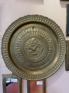 Hanging brass tray 26 diameter