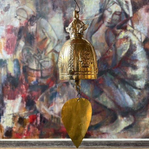 Large brass prayer bell