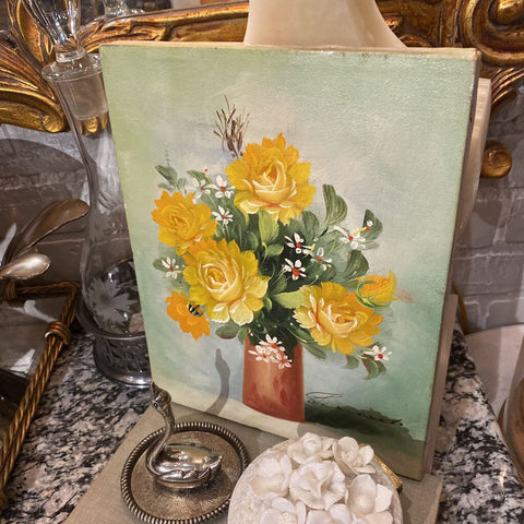 Yellow Rose Painting 8x10