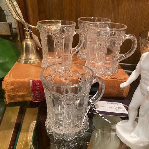 Set of 4 Dewdrop and Jewel Glass Mug