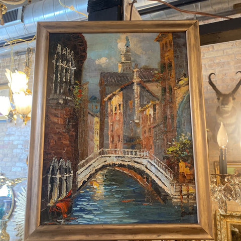Venice Bridge Oil Painting 14x18