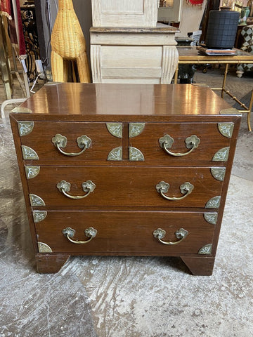 Vintage George Zee Asian brass detailed chest -in store pick up only