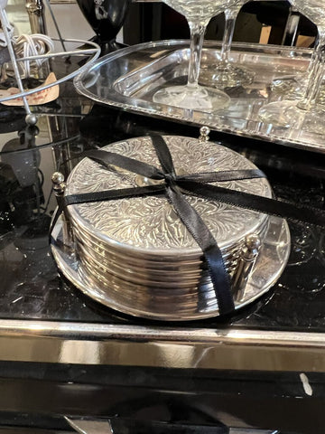 Silver plate Coaster set