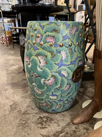Antique Chinese Garden Stool Hand Painted (in store only)