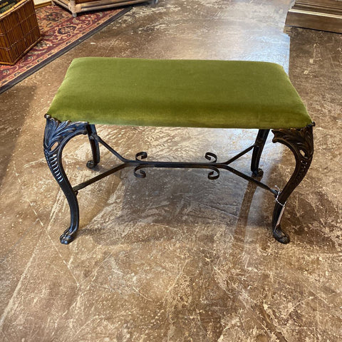 Cast Iron Green Bench 25L 13D 17H IN STORE PICKUP ONLY