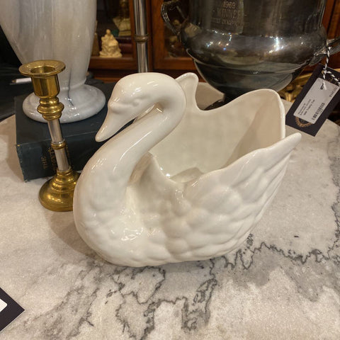 Porcelain Swan Planter