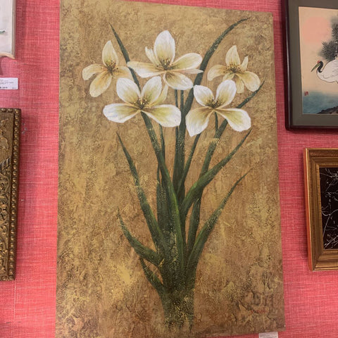 Large Floral Oil Painting 36 by 24