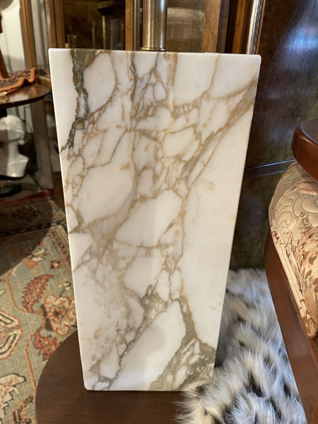 Marble lamp with shade (IN STORE PICK UP ONLY)