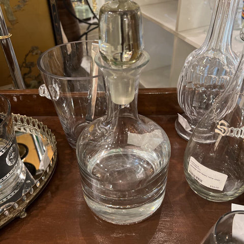 Heavy Polish decanter with stopper