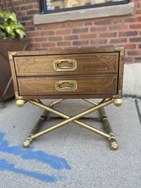 Vintage Drexel Oxford Square Side Table 26D 22W22T (IN STORE PICK UP ONLY)