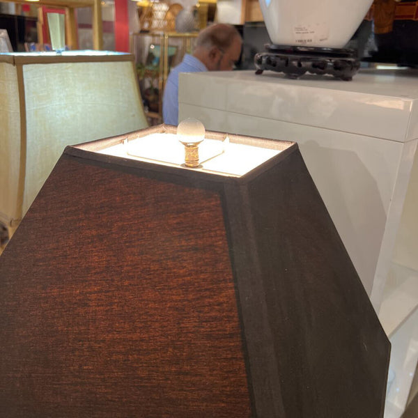 Vintage Alabaster column lamp (in store pick up only)