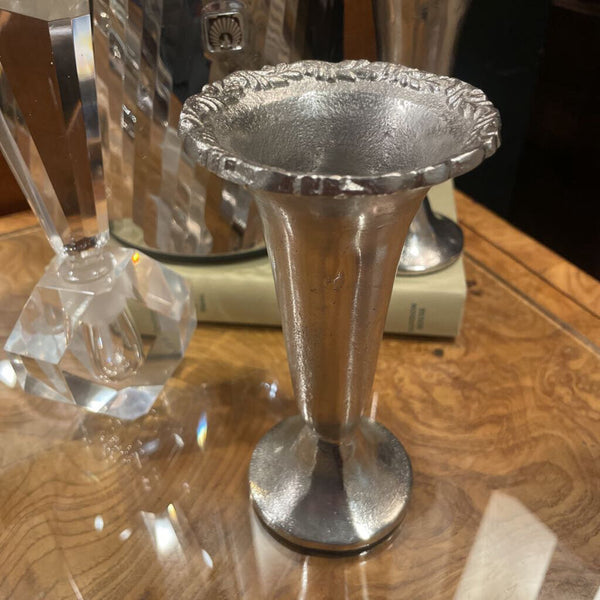 Silver Trumpet Vase