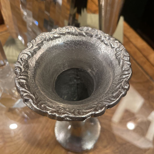 Silver Trumpet Vase