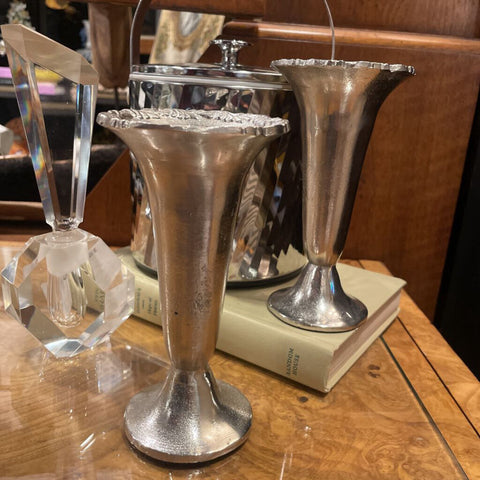 Silver Trumpet Vase