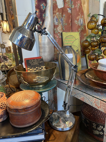 Vintage chrome gooseneck lamp 24x8 (IN STORE PICK UP ONLY)