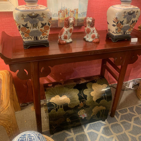 Vintage Asian Alter Table 46"W x 33" Tall x 15" D. IN STORE PICKUP ONLY