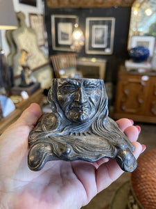 Vintage inkwell as found