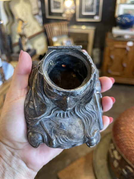 Vintage inkwell as found