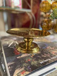 Small brass compote