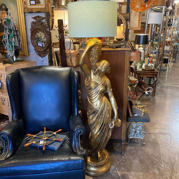 Gold Lady at the Well Floor Lamp 66H 17W IN STORE PICKUP ONLY