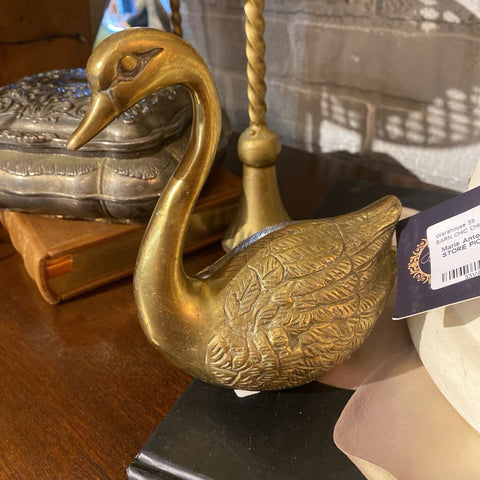 Brass Etched Swan