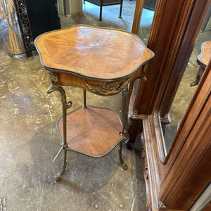 WOOD AND IRON SIDE TABLE AS IS in store pick up only