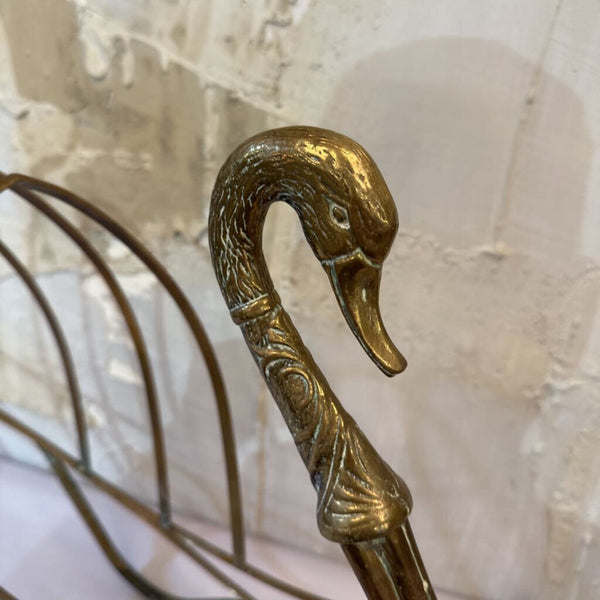 BRASS SWAN MAGAZINE HOLDER