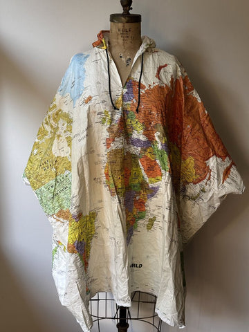 LESLIE JORDAN World Map Poncho