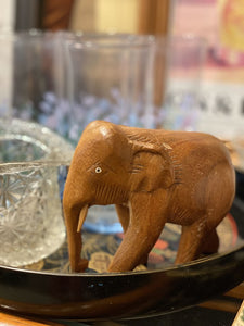 Wood carved elephant