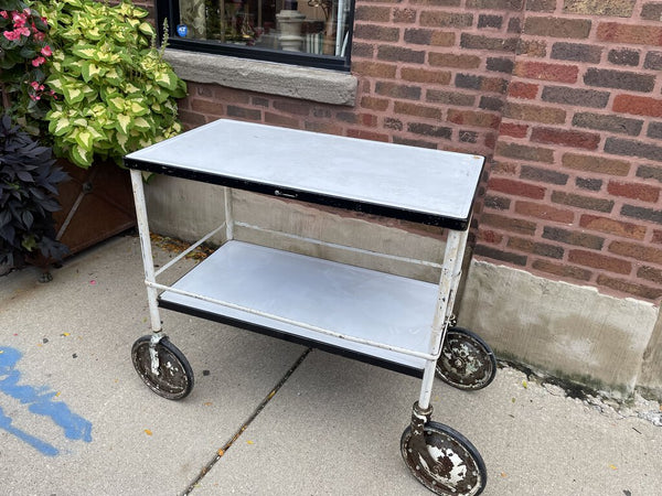 White and black industrial cart 36x20x34 (in store pick up only)