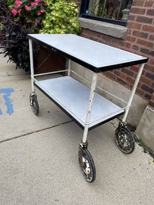 White and black industrial cart 36x20x34 (in store pick up only)