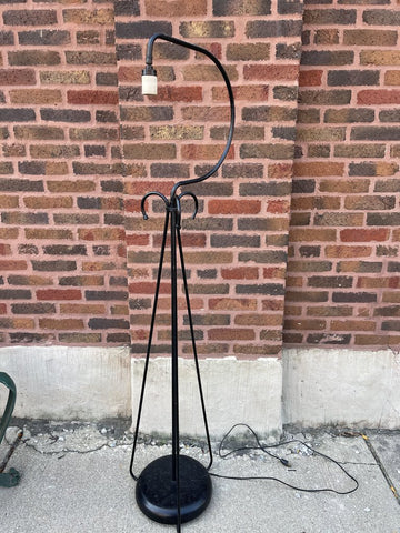 Vintage black floor lamp 60T 12D (in store pick up only)