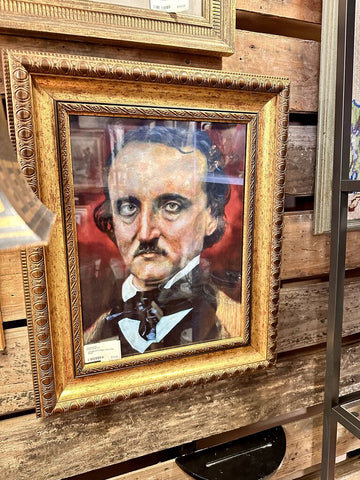 Vintage print Edgar Allan Poe 18x22