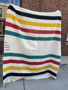 Vintage Hudson Bay blanket 76x66