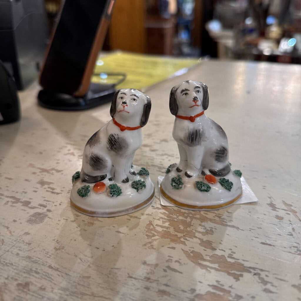 PAIR STAFFORDSHIRE DOGS