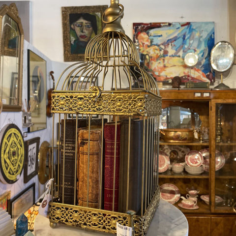 Brass bird cage