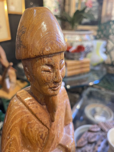 Asian carved elder 20x5