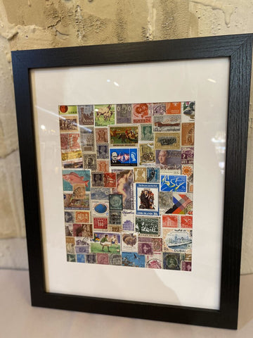 8x10 stamp collage frame