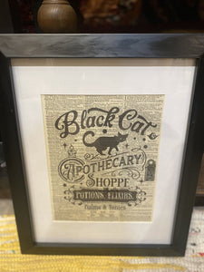 Black cat shoppe frame