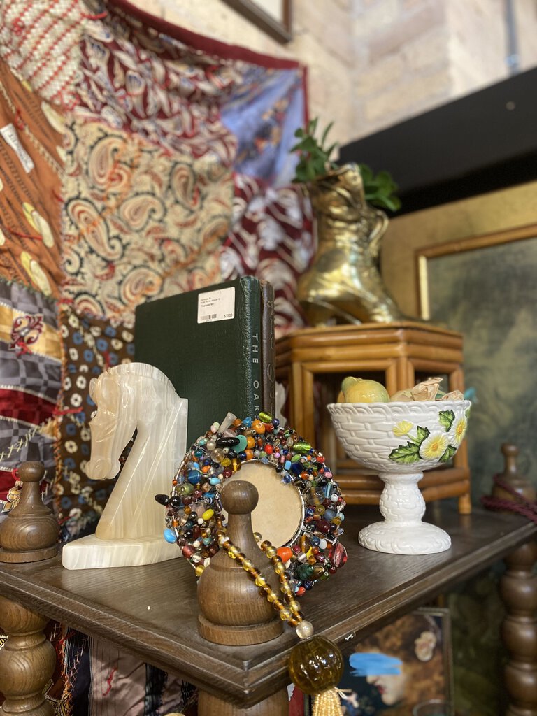 Pair of onyx horse head bookends