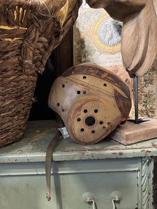 Antique Leather Football Helmet