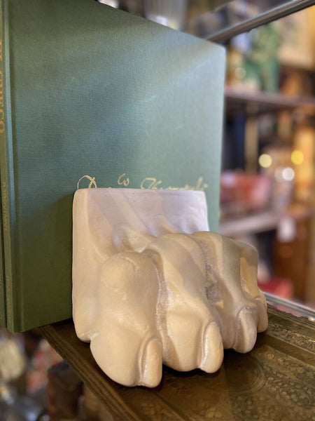 Lion paw concrete bookends 9W x 4T 4 D - a pair