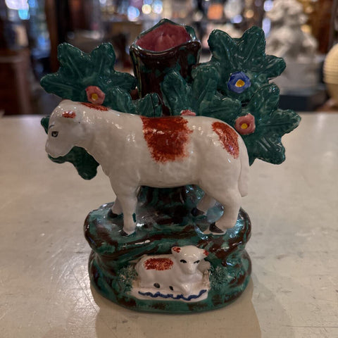 ANTIQUE STAFFORDSHIRE COW 5.5T