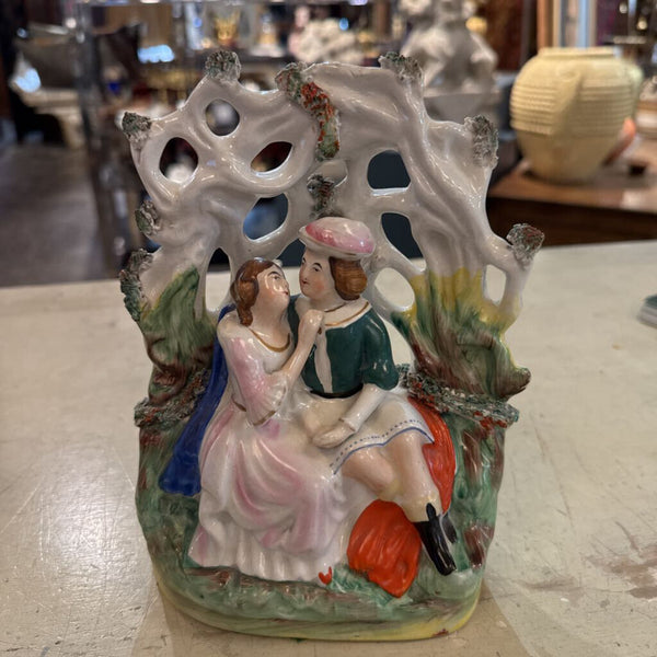 ANTIQUE STAFFORDSHIRE COUPLE 9T