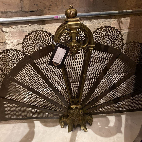 Brass Fan Fireplace Screen